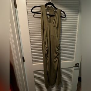 Women's One Shoulder Cut Out Ruched Bodycon Dress